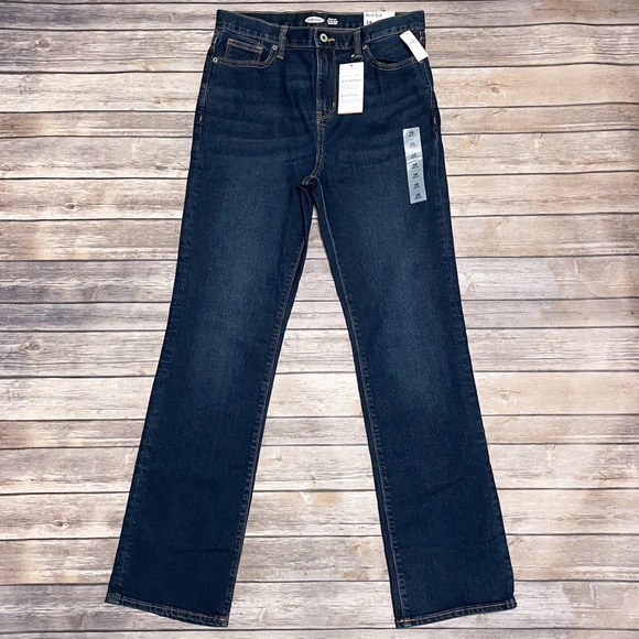 Old Navy Dark Wash Boys Boot Cut Adjustable Waist Jeans NWT 18 Bootcut Husky - Picture 2 of 8